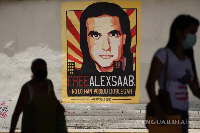 $!Un cartel del empresario colombiano y enviado especial venezolano Alex Saab, en Caracas, Venezuela, el 9 de septiembre de 2021.
