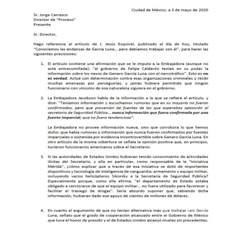 $!Niega Calderón que su gobierno conociera nexos de García Luna con narcotráfico