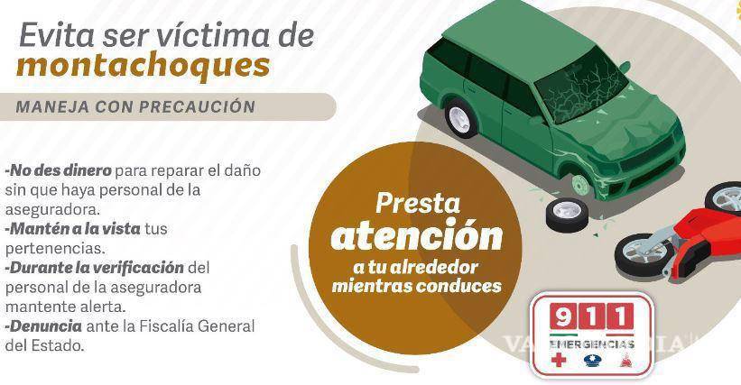 $!Denuncian otro posible caso de ‘montachoques’ en la carretera Monterrey-Saltillo (video)