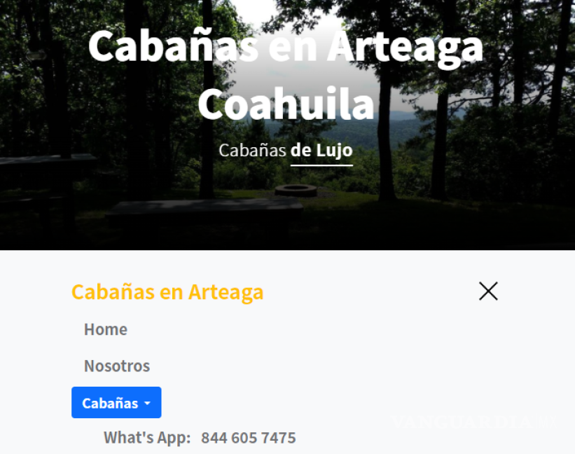 $!El sitio Arteaga Bosque dispone de diversas ofertas, según su página principal.