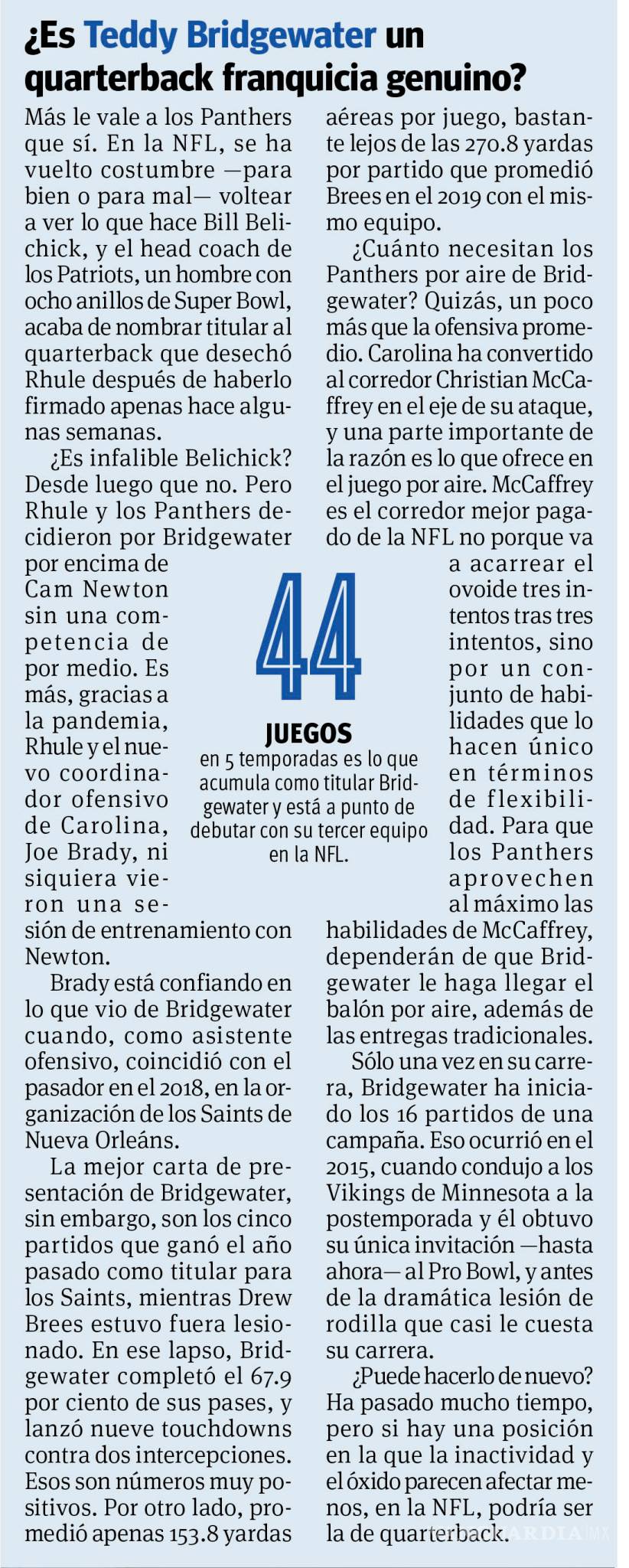 $!Leyendas en la NFC Sur en la Temporada 2020