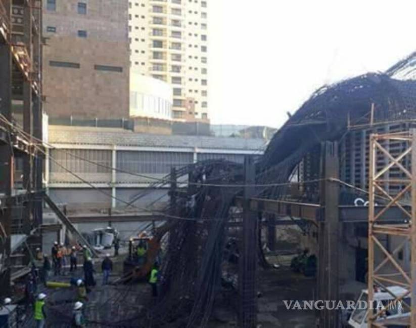 $!Colapsa estructura de varilla en Tijuana; tres personas lesionadas