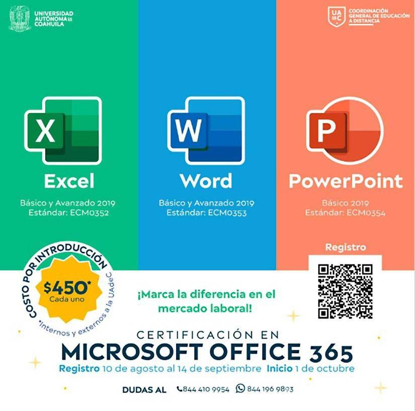 $!Universidad Autónoma de Coahuila impulsa certificaciones oficiales en Microsoft Office 365