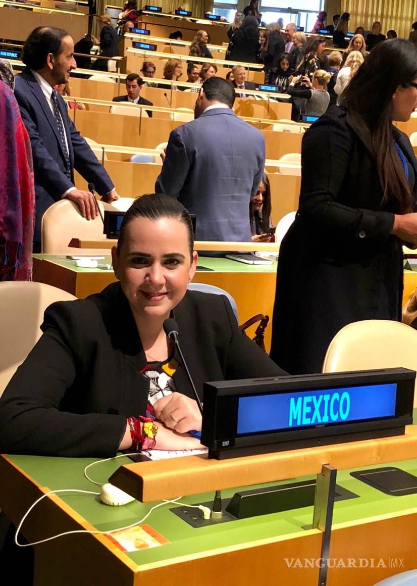 $!Diputada federal monclovense representa a mujeres mexicanas ante la ONU