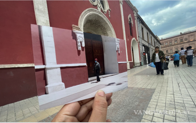 $!Imagen comparativa en el centro de Saltillo. La foto durante pandemia fue tomada por Omar Saucedo, sirvió de contraste con la situación actual. | FOTO: KARLA GUADARRAMA