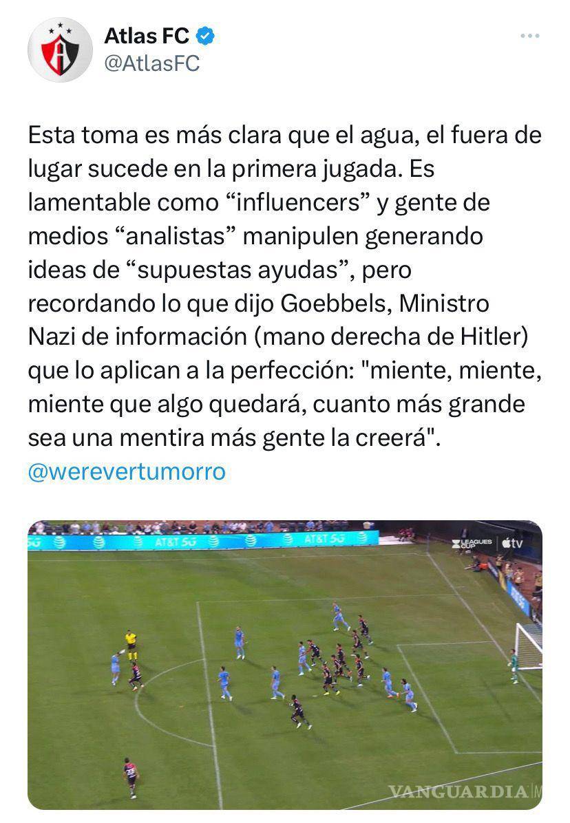 $!Con referencia nazi, responde Atlas a Werevertumorro en Twitter; recibirían Rojinegros castigo ejemplar de la FMF