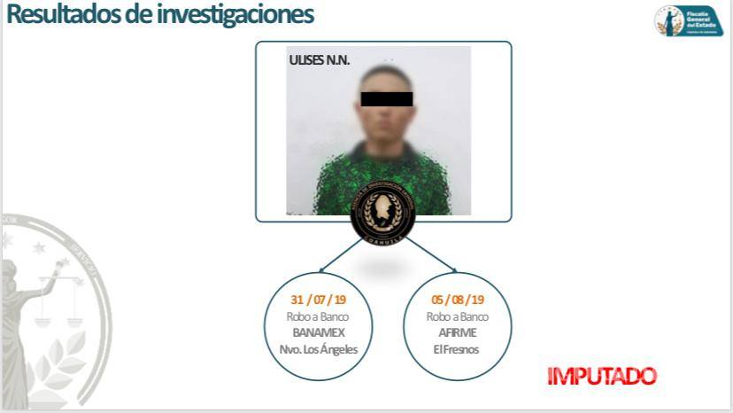 $!Detienen al autor de dos asaltos bancarios perpetrados en Torreón