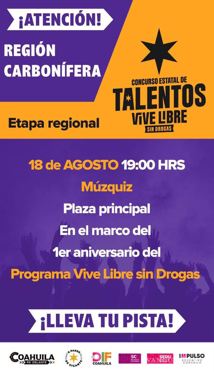 $!Jóvenes de la Región Carbonífera participarán con diferentes expresiones artísticas durante la jornada.