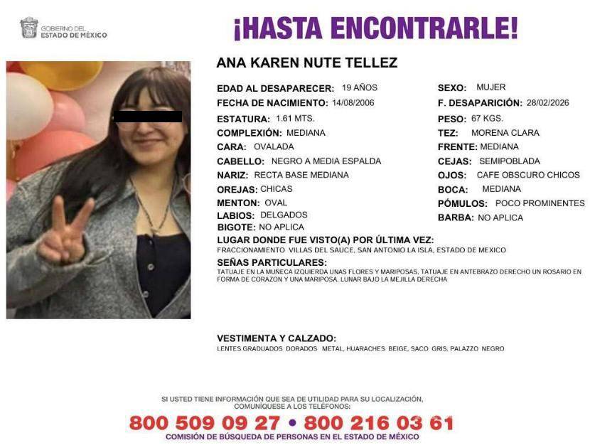 $!Detienen a conductor de moto por app por feminicidio de Ana Karen en Edomex; cuerpo fue hallado en Metepec