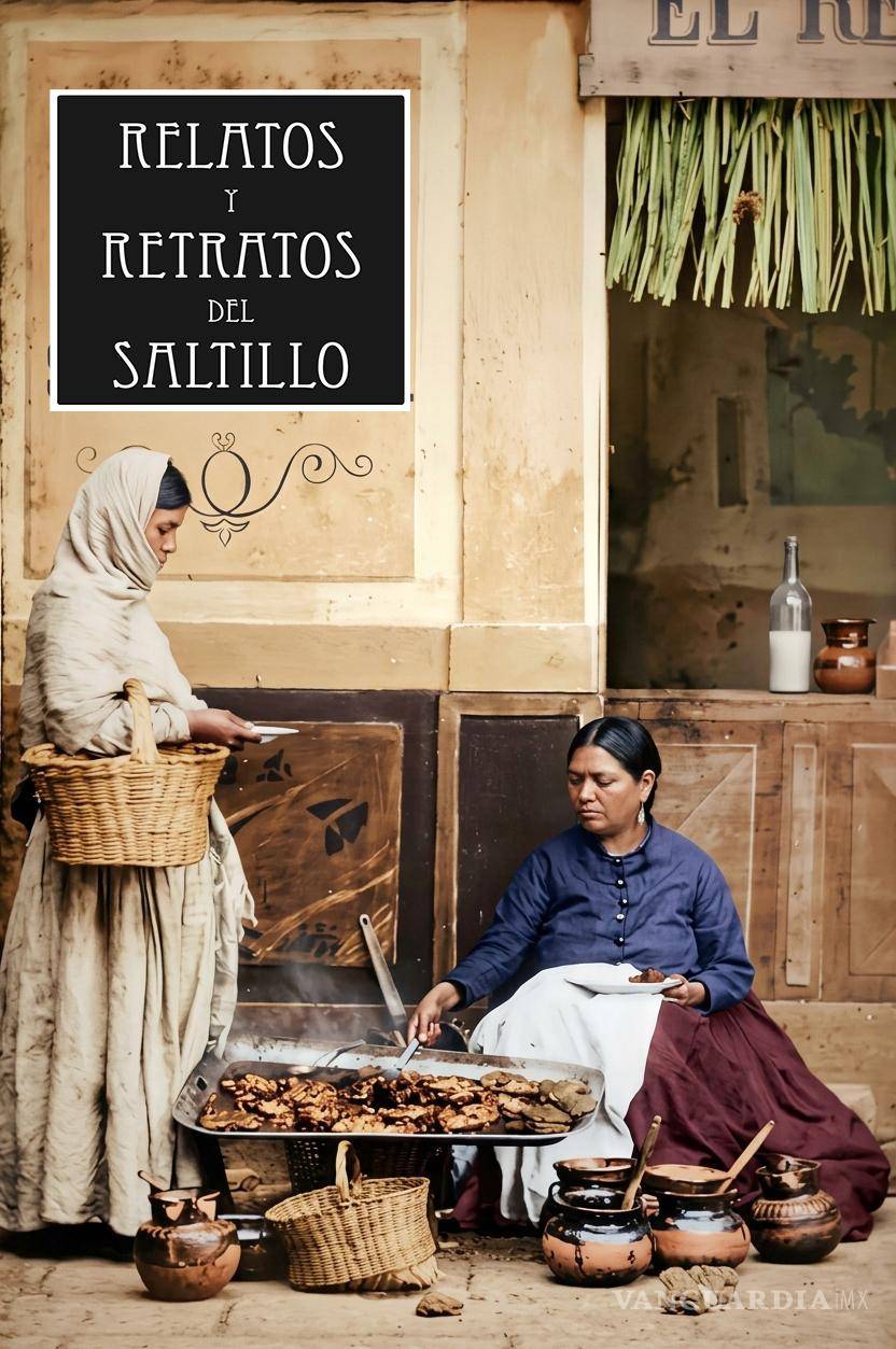 $!Vendedora de antojitos. Imagen coloreada por IA.
