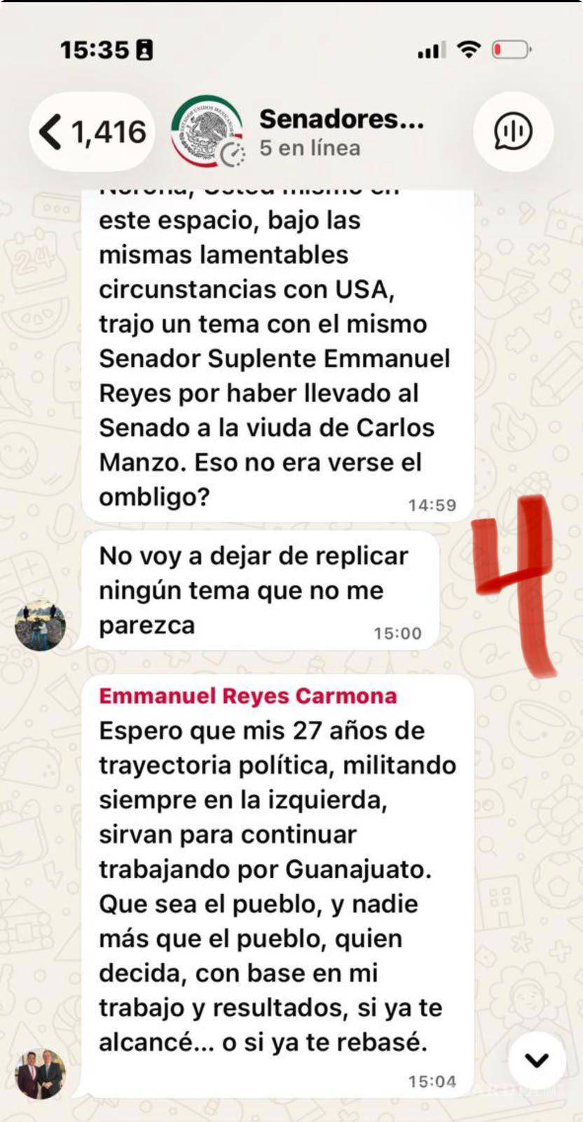 $!Filtran mensajes de Sheffield y Reyes Carmona disputándose candidatura de Morena en León