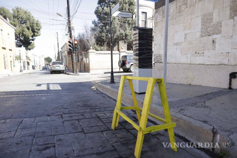 $!Por ahora, los parquímetros del programa “Tu Espacio” que se encuentran en funciones son los ubicados en calles como Aldama, Narciso Mendoza y Allende, en el tramo de Corona a Ramos Arizpe, dentro del horario desde las 8:00 hasta las 20:00 horas.