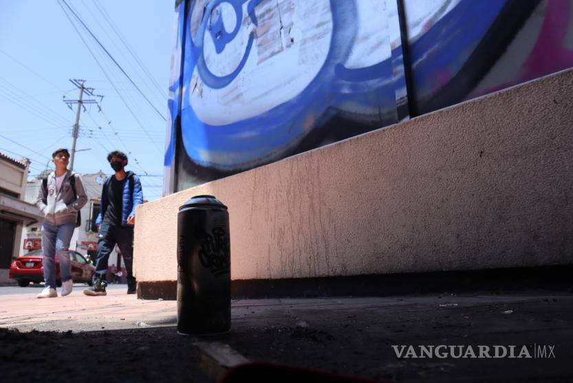 $!El grafitti se puede ver en varios puntos del centro.