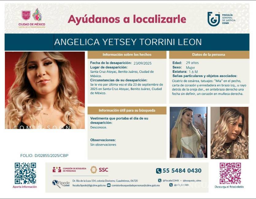 $!Desaparece Angélica Yetsey Torrini León, conocida como Angie Miller, tras la muerte de B-King y Regio Clown