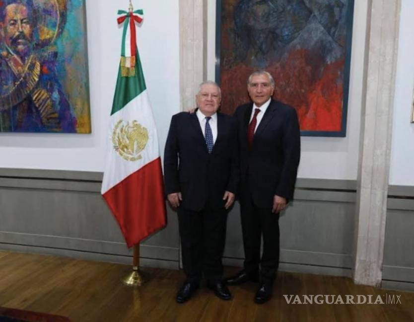 $!Aduanas. Rafael Marín Mollinedo, titular de la Agencia Nacional de Aduanas, con Adán Augusto López, secretario de Gobernación.