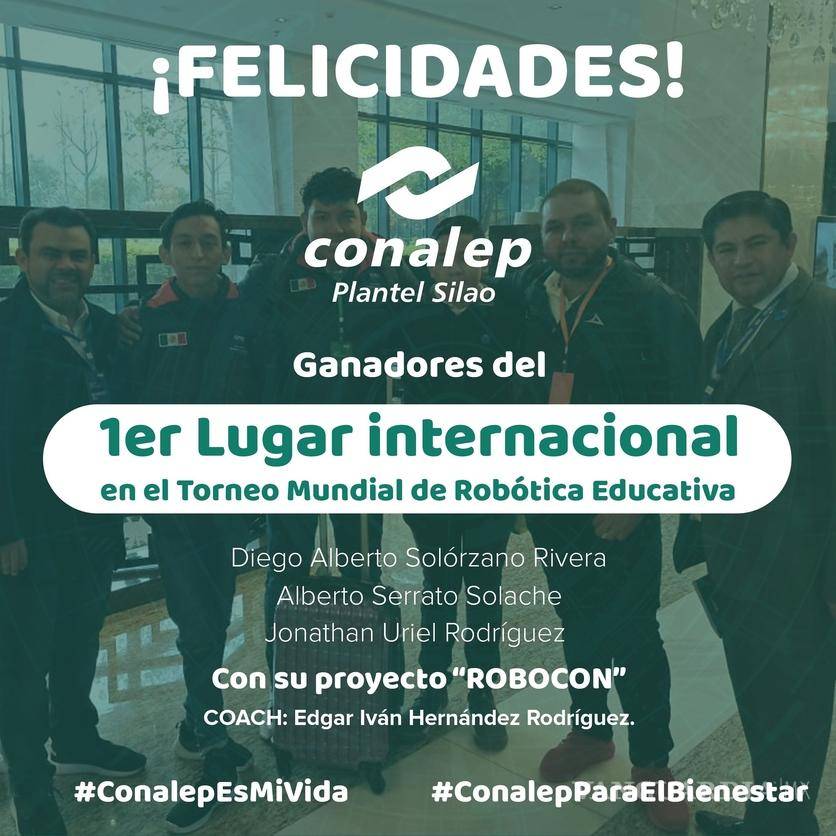 $!Estudiantes de Conalep triunfan en concurso de robótica en China