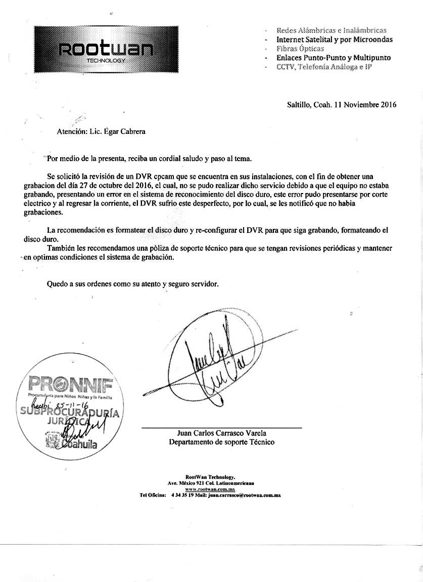 $!Por fallas, cámaras de la Procuraduría para Niños y Niñas de Coahuila, no graban agresión de policía