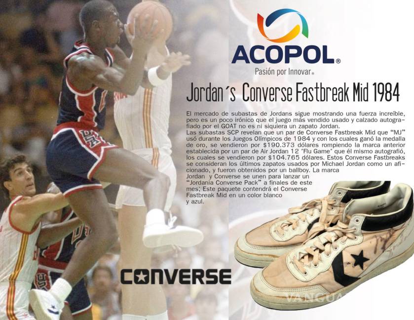 $!Converse Fastbreak (Usados por Michael Jordan en los Juegos Olímpicos de 1984)