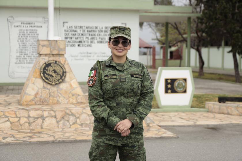 $!Daniela Alcántar Plata, sargento en Segundo Grado.