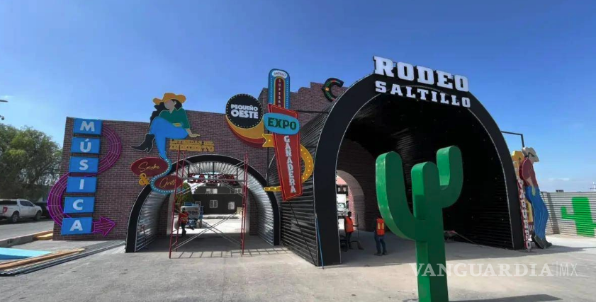 $!La entrada de Expo Coahuila se alista para recibir a los asistentes del Rodeo Saltillo 2026, que se realizará del 15 al 18 de octubre.