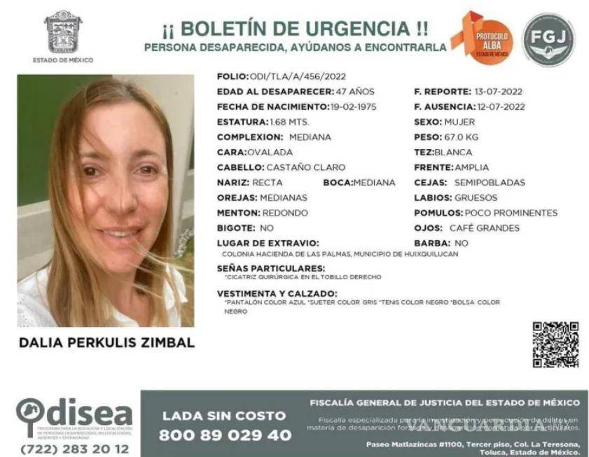 $!Fiscalía elimina ficha de búsqueda de la periodista tras el hallazgo de su cuerpo en Cuajimilpa, CDMX.