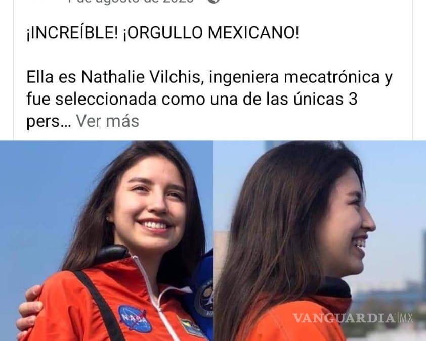 ‘Ahí voy a andar en unos años más’: Lizeth Gómez decretó en 2020 que iría a la NASA, hoy es una realidad