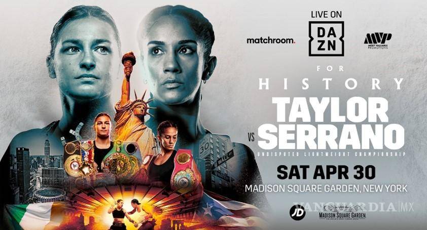 $!Katie Taylor y Amanda Serrano se enfrentarán en el histórico Boxing Clash el 30 de abril.