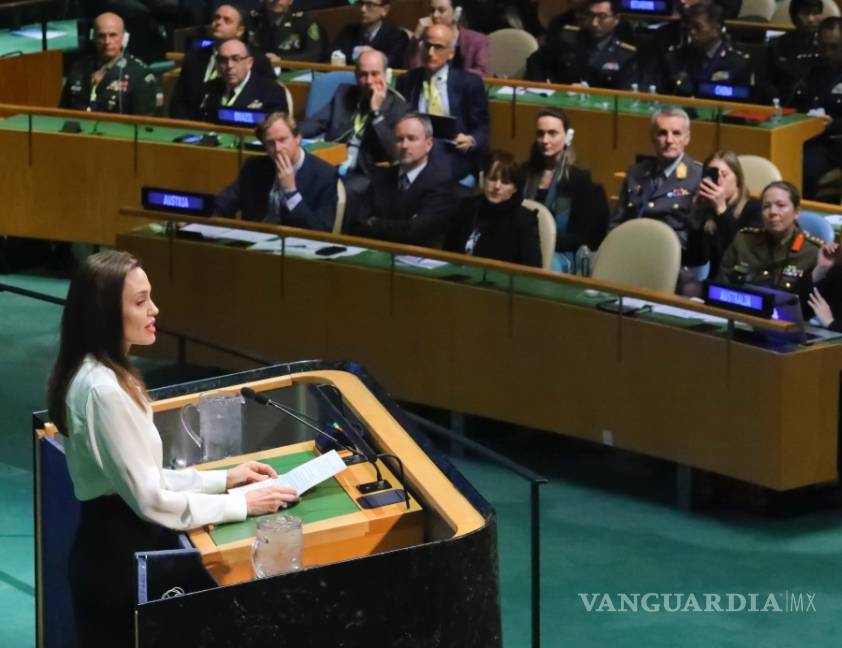 $!Afirma Angelina Jolie en la ONU que no puede haber paz sin las mujeres