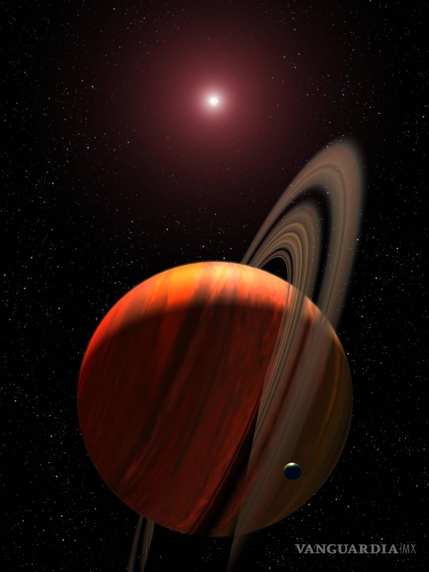 $!Representación artística de un exoplaneta alrededor de una enana roja.