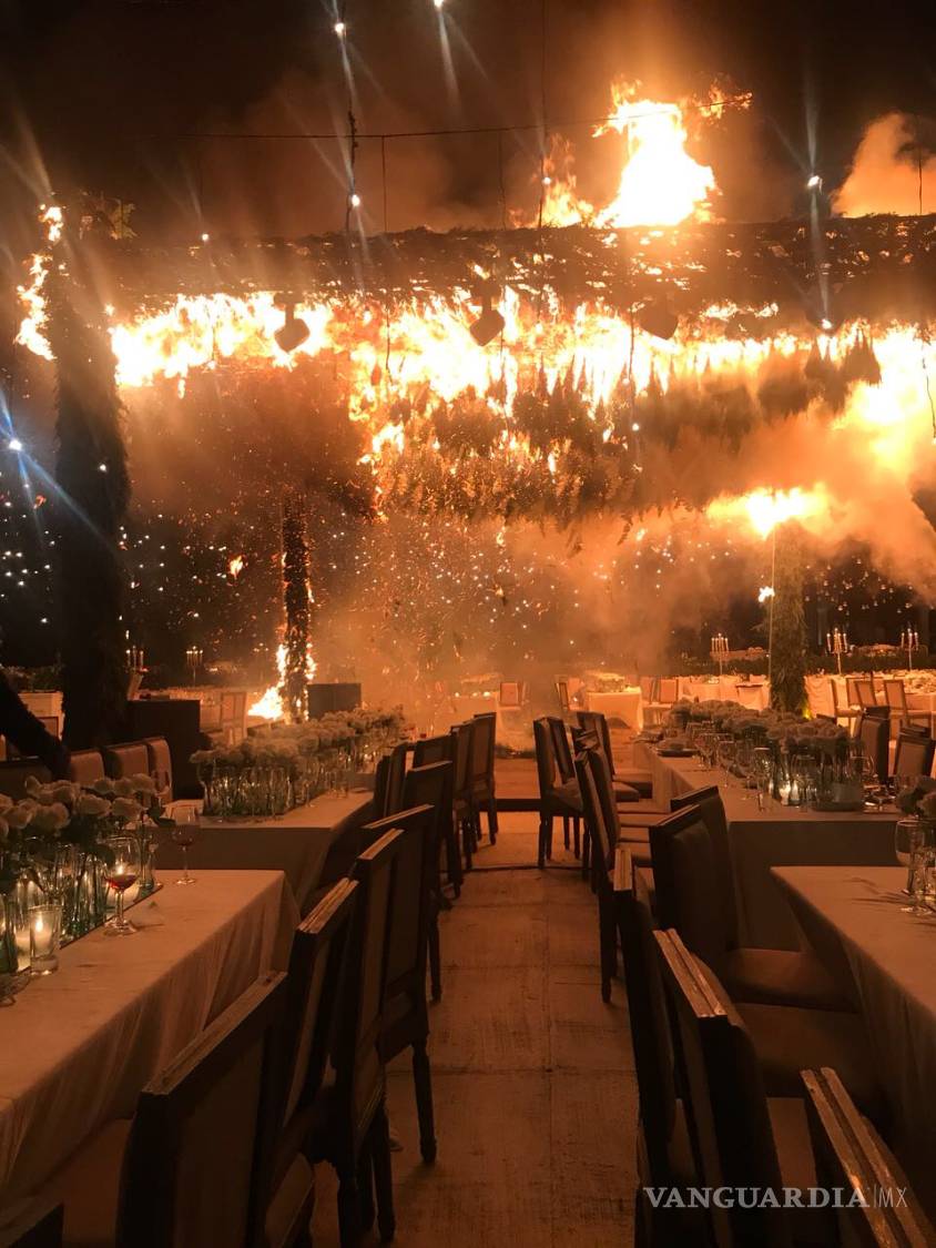 $!Incendio arrasa con boda en Jalisco