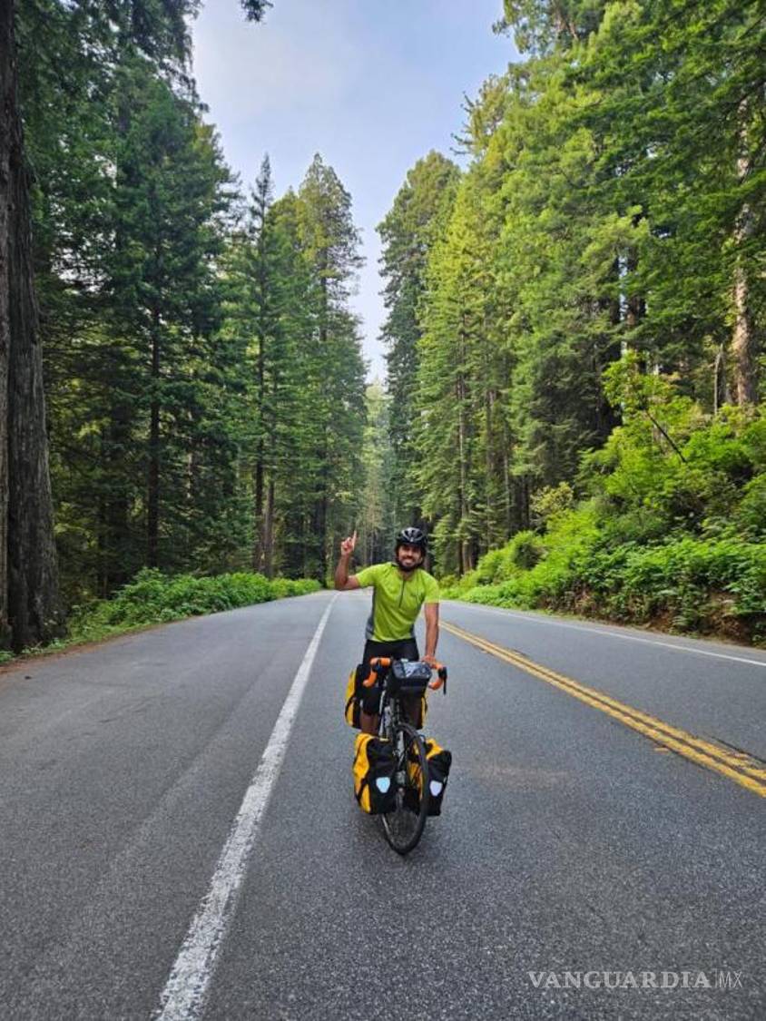 $!Este saltillense recorre EU de manera sustentable.