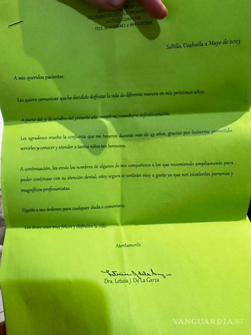$!La emotiva despedida de Leticia: 45 años de cuidar sonrisas.