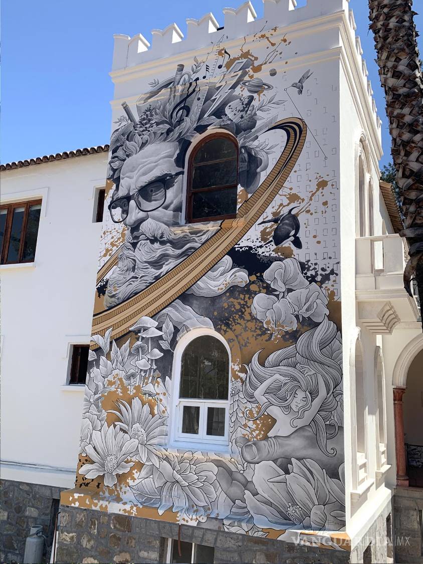 $!Mural en la sede de Grupo W, 2020.