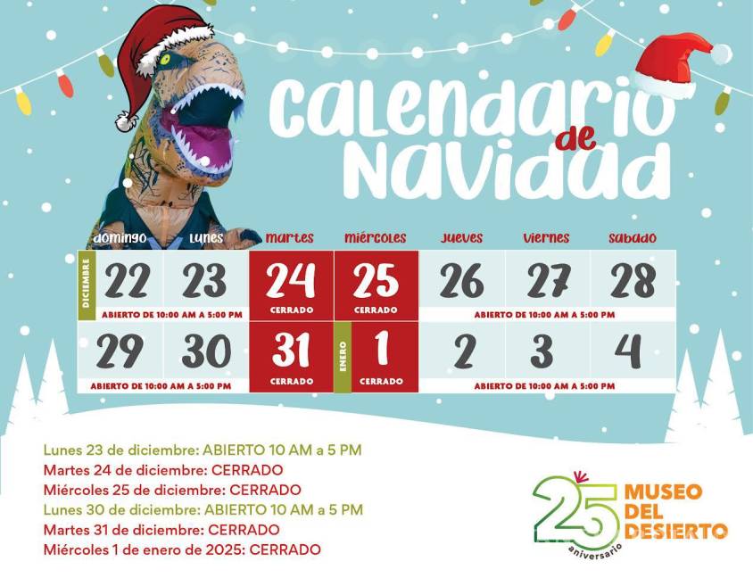 $!Este 31 y 1 de enero estará cerrado el Mude.