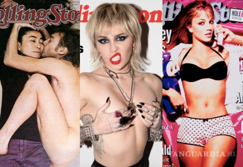 De Jonh Lennon a Miley Cyrus, estas son las portadas más atrevidas de Rolling Stone
