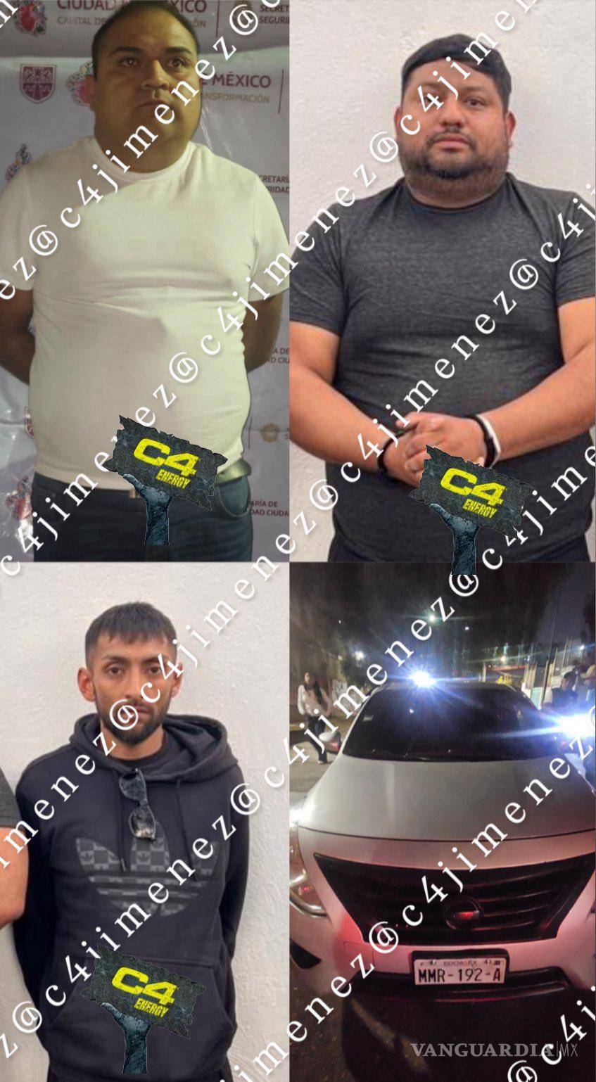 $!Detienen en CDMX a tres presuntos implicados en robo contra la influencer Evelyn Villa en Toluca