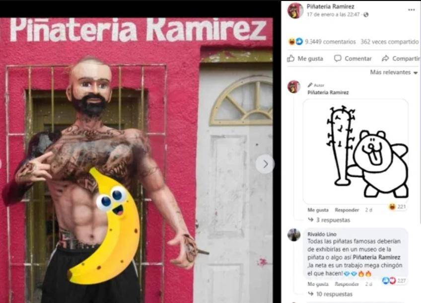 $!La piñata de Babo ya se hizo viral en las redes.