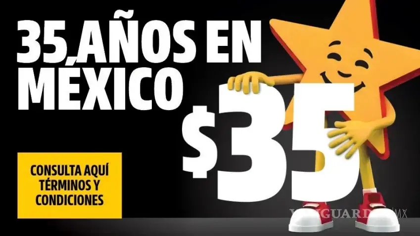 $!Carl’s Jr. celebra 35 años en México con hamburguesa a $35 este 30 de septiembre