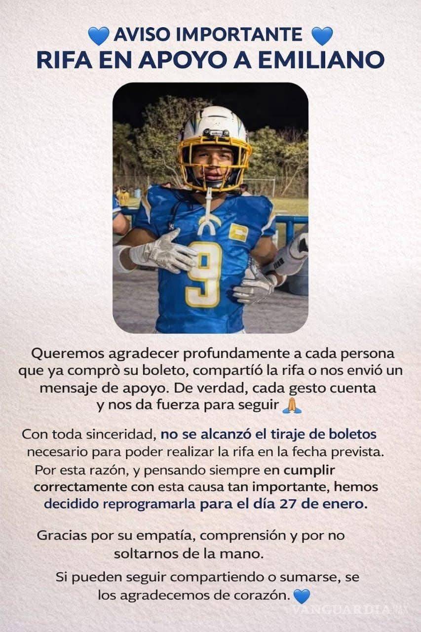 $!Emiliano sufrió una lesión grave en una riña y ahora necesita una craneoplastía para continuar su proceso de recuperación.