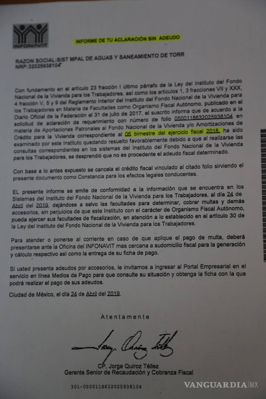 $!Simas Torreón niega adeudo con el Infonavit que le congeló las cuentas