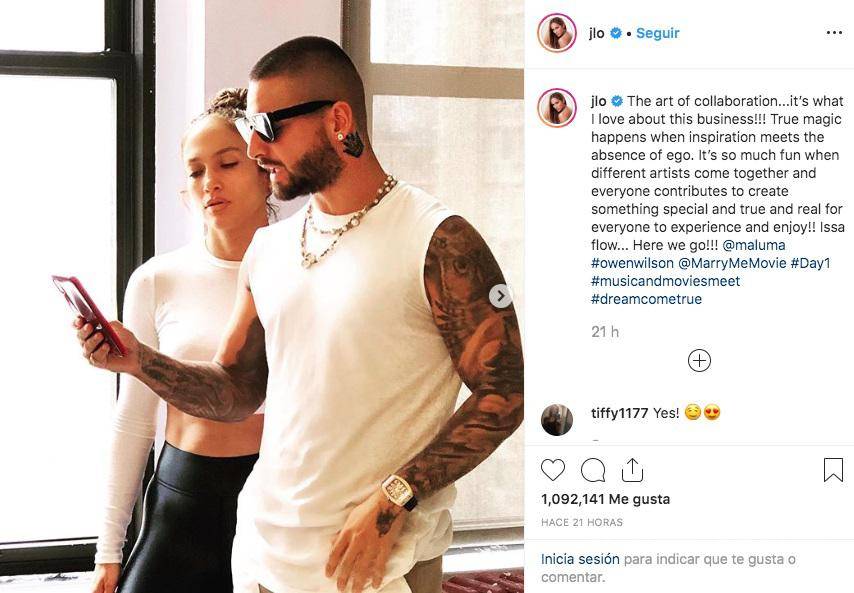 $!Con ‘Marry me’ Jennifer Lopez vuelve a la comedia romántica y Maluma se estrena como actor.