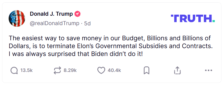 $!¿Habrá reconciliación? Elon Musk admite que se arrepiente de algunos de sus tweets en contra de Donald Trump