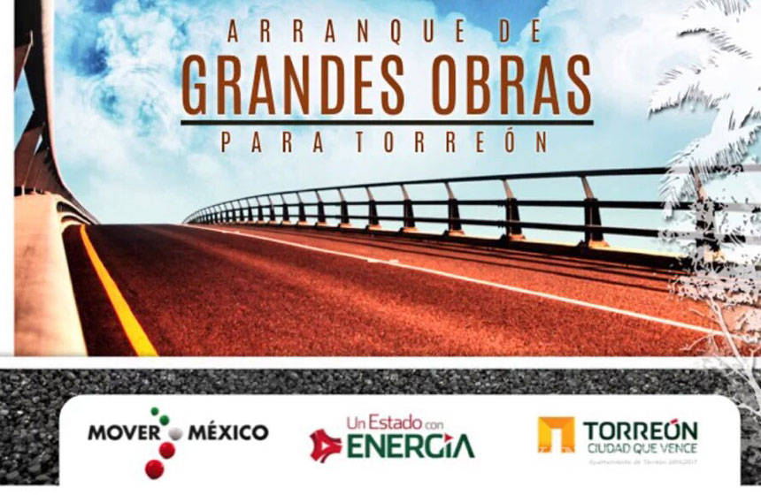 $!Anuncian en Torreón obras para este año por 540 mdp