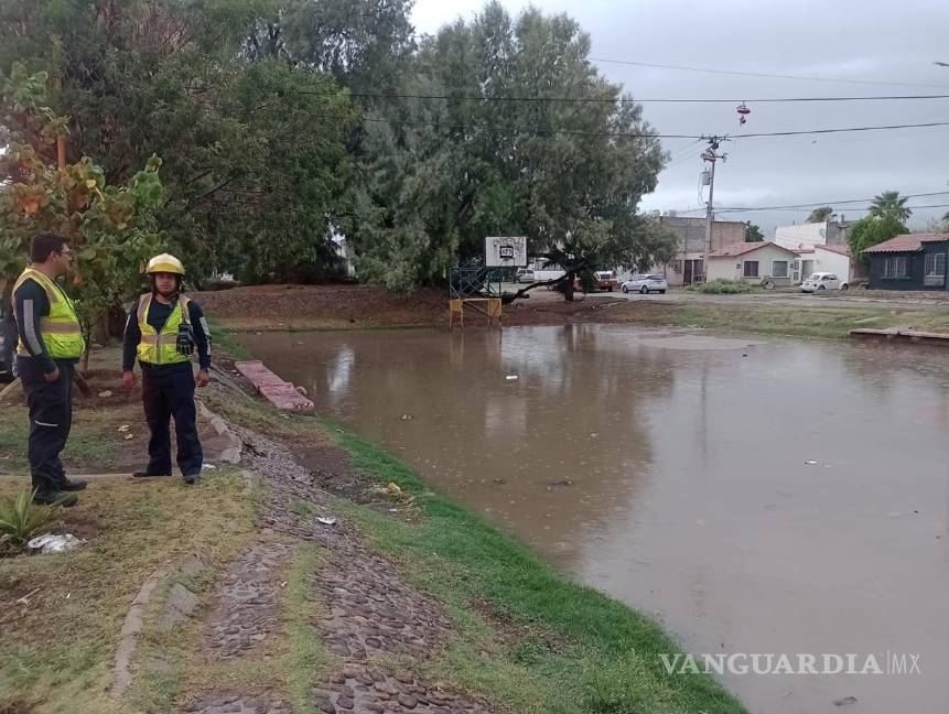 $!En algunas zonas de la ciudad, la precipitación vino acompañada de granizo pequeño.