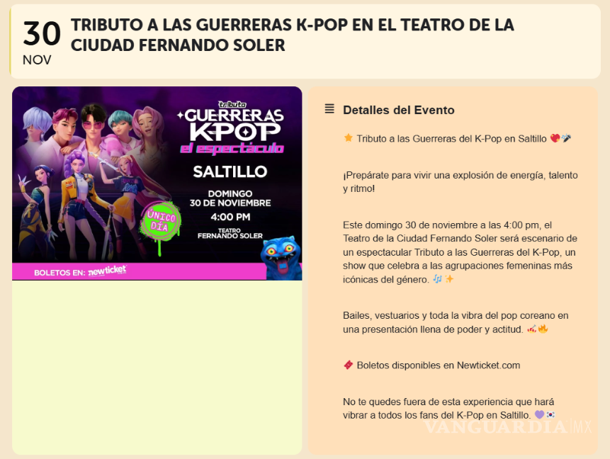 $!K-Pop Demon Hunters se posiciona como el nuevo fenómeno para Hallowen en Saltillo