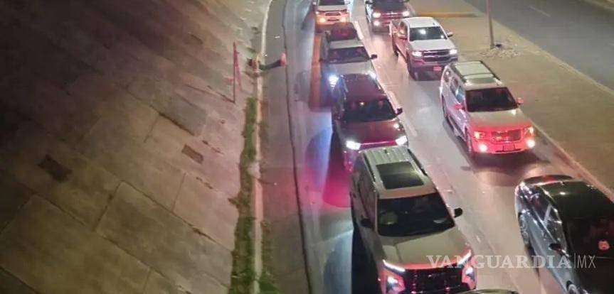 $!El tráfico avanzó de manera constante pese al congestionamiento en los cruces fronterizos.