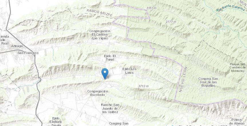 $!El incendio forestal ha sido detectado en el territorio de Campestre los Andes, en Coahuila.