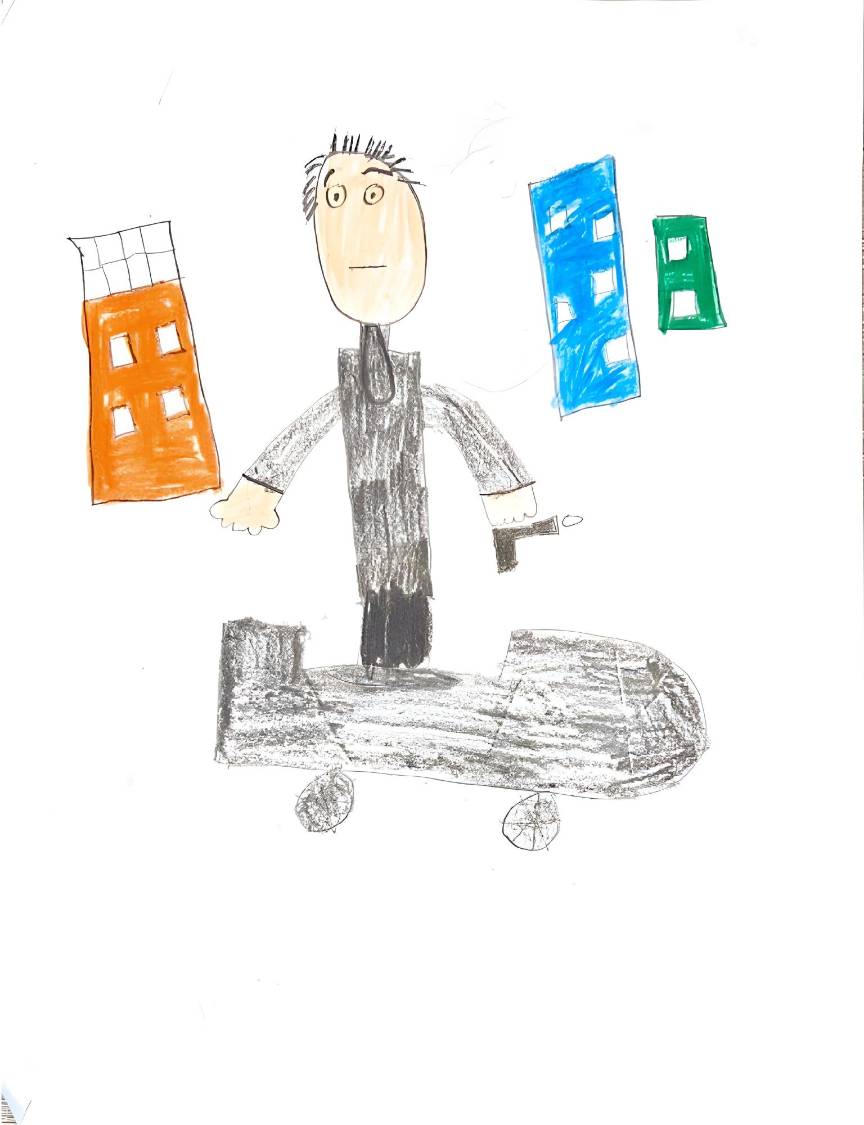 $!Esta es la interpretación de Gabriel sobre su personaje. Ropa negra, “pose épica” y sus armas con las que protege la paz del mundo.