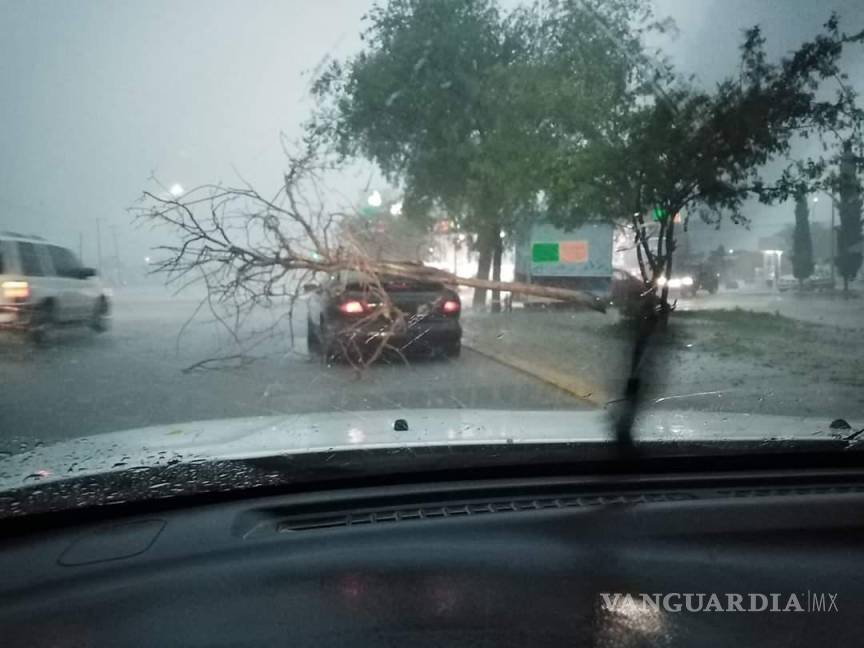 $!Acuña: deja tormenta con vórtices de tornado severos daños y sin luz a la ciudad