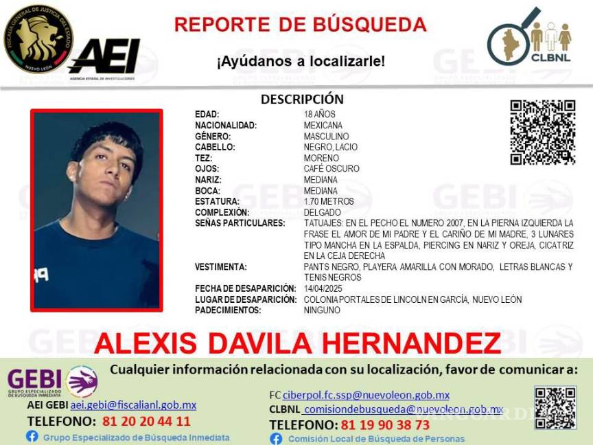 Buscan a tres amigos que desaparecieron en García, Nuevo León